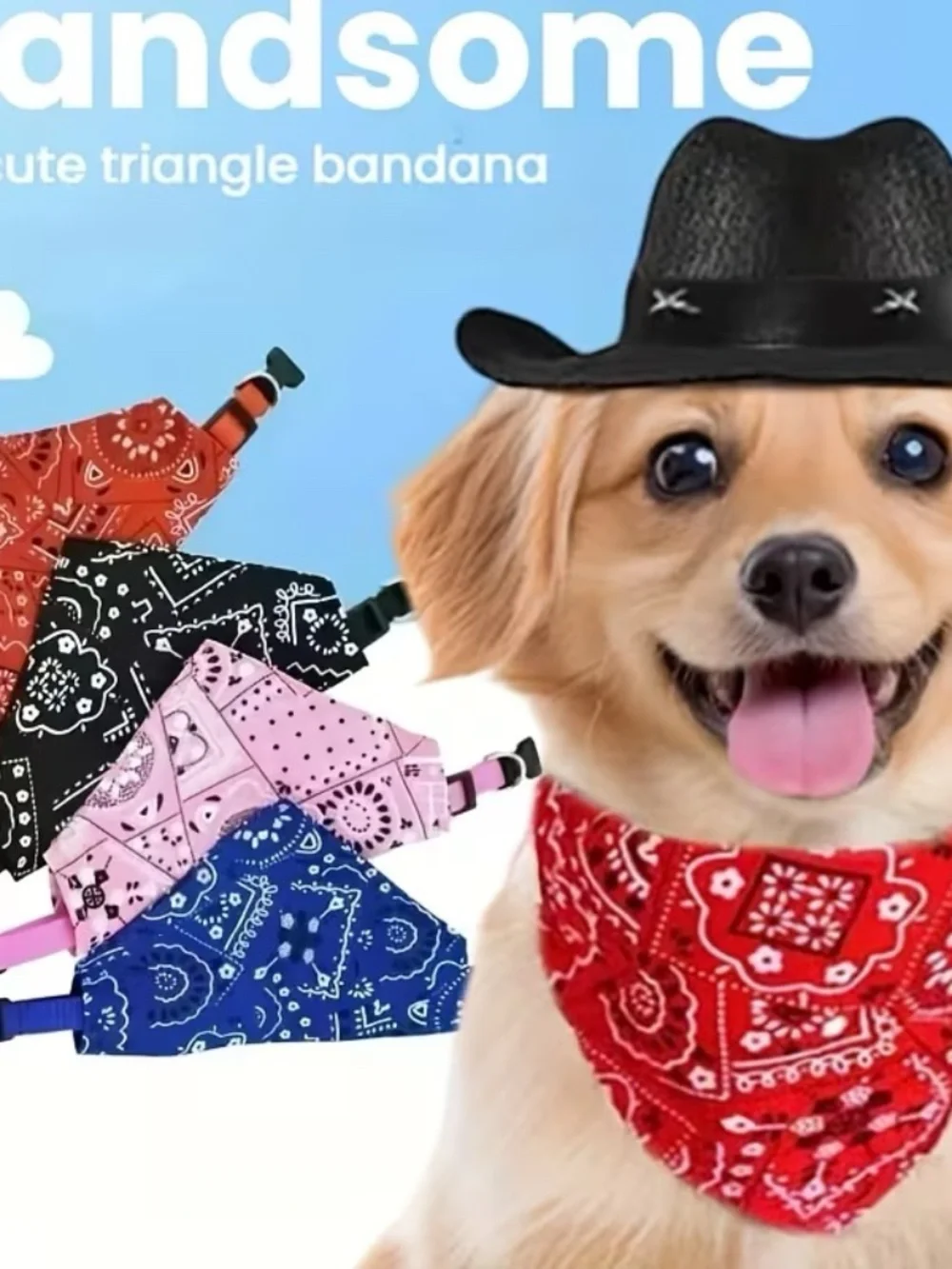 Dog Bandana 4pcs